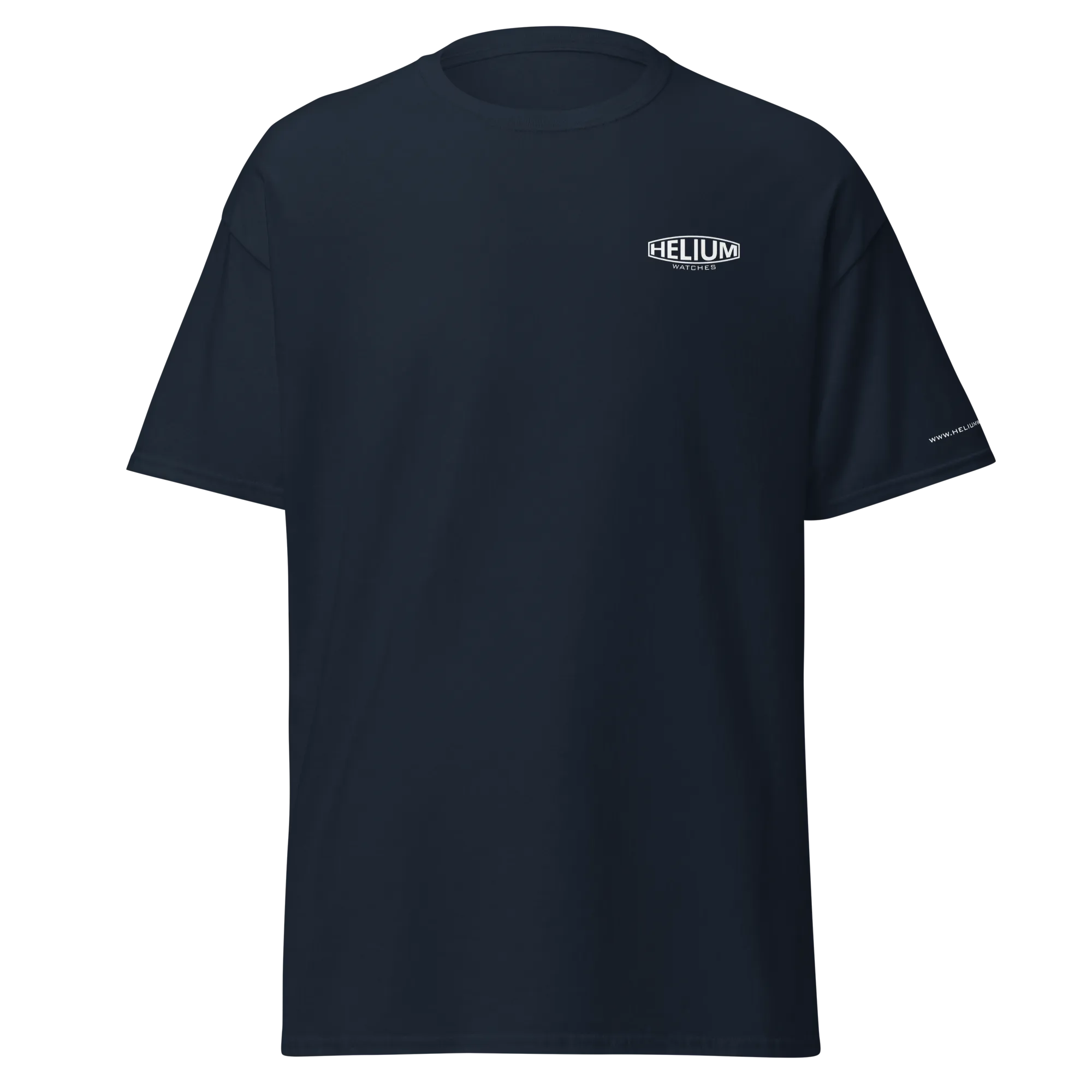 Helium Unisex Crew Neck Short Sleeve T-Shirt - Navy